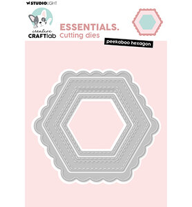 Studio Light Cutting Die Peekaboo hexagon Essentials nr. 1047 CCL-ES-CD1047