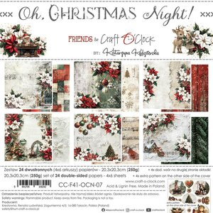 Craft O Clock Paper Pack 20x20 cm Oh Christmas Night&nbsp;CC-F41-OCN-07