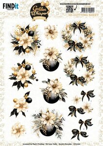 3D Cutting Sheet - Berries Beauties - Golden Whisper - Flowers CD12286