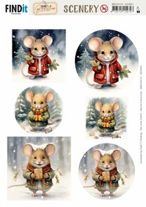 Scenery Push out - Berries Beauties - Gifted Little Mice BBSC10114 - HJ246