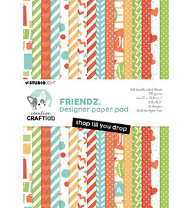 Studio Light Paper pad Shop till you drop Friendz nr.257 CCL-FR-DPP257
