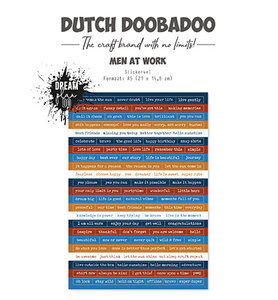 Dutch Doobadoo Dutch Sticker Art Men at work 491.200.032