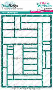 CarlijnDesign snijmallen A6 vakjes&nbsp;CDSN-0253