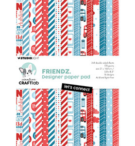 Studio Light Paper Pad Let&#039;s Connect Friendz nr.263 CCL-FR-DPP263.&nbsp;