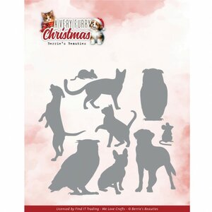 Dies - Berries Beauties - A Very Furry Christmas - Very Furry Friends BBD10067