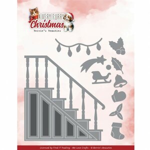 Dies - Berries Beauties - A Very Furry Christmas - Very Furry Stair BBD10066