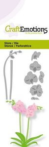 CraftEmotions Die - orchidee met lange steel 3D 