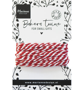 Marianne Design Bakers twine - red/white CA3213