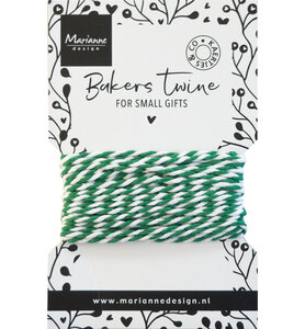 Marianne Design Bakers twine - green/white CA3214