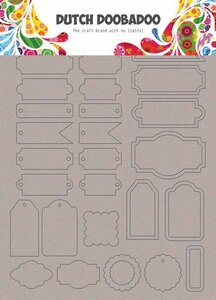Dutch Doobadoo Greyboard Art Labels and tags A5 492.006.006
