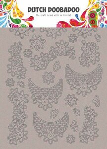 Dutch Doobadoo Greyboard Art Kant Bloemen A5 492.006.005