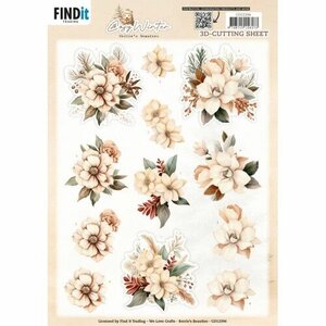 3D Cutting Sheet - Berries Beauties - Cosy WInter - Cosy Flowers