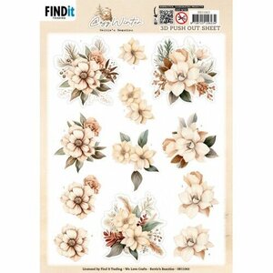3D Pushout Sheet - Berries Beauties - Cosy WInter - Cosy Flowers
