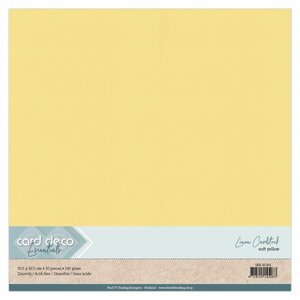 Linen Cardstock - SC - Zachtgeel
