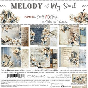 Craft O Clock Set of Papers 15x15 cm Melody of my Soul CC-F42-MMS-10