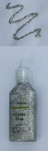 CraftEmotions Glitterlijm zilver 20 ml