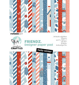 Studio Light Design Paper Pad Hello Winter Friendz nr.305 CCL-FR-DPP305