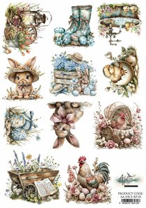 Art Alchemy Rice paper 1, Natural Beauty Easter, A4 