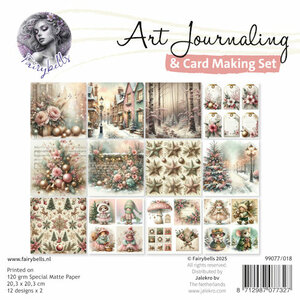 Art Journaling &amp; Card Making Set Kerst roze