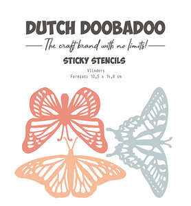 Dutch Doobadoo Dutch Sticker stencil Butterfly 477.927.002