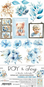 Craft O Clock Extras Set Flowers 15x30 cm Boy &amp; Toy CC-C66-BT-11