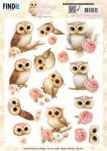 3D Cutting Sheet - Berries Beauties - Owlways Yours - Whimsy CD12412