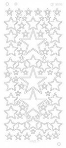 Stars various sizes Platinum - Goud CD3096G