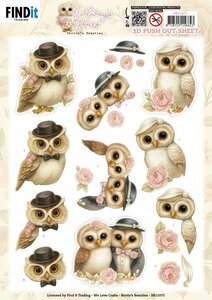 3D Pushout Sheet - Berries Beauties - Owlways Yours - Charm SB11075
