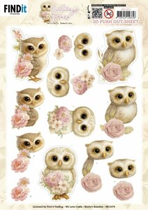 3D Pushout Sheet - Berries Beauties - Owlways Yours - Blossom SB11074