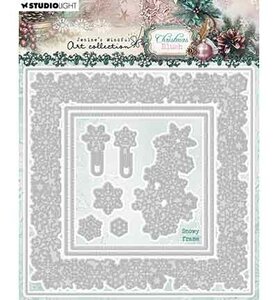 Studio Light JMA Cutting Die Snowy frame Christmas Blush nr. 1059 JMA-CB-CD1059