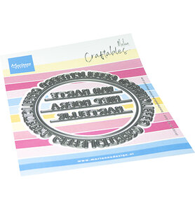 Marianne Design Craftable, Gefeliciteerd cirkel by Marleen CR1714