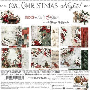 Craft O Clock Set of Papers 15x15 cm Oh Christmas Night CC-F41-OCN-10