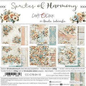 Craft O Clock Set of Papers 15x15 cm Sprites of Harmony CC-C78-SH-10