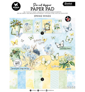 Studio Light Die-cut Paper Pad Butterflies Essentials nr. 412&nbsp;SL-ES-DCPP412