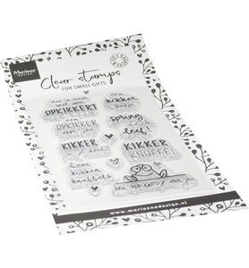 Marianne Design Clear Stamp Kaertjes &amp; Co - Opkikkers CS1190