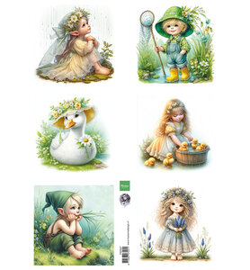 Marianne Design Knipvel A4 	Cosy Spring by Fairybells FB2507