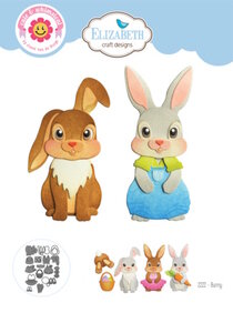 Elizabeth Craft Designs Dies Spring Awakening Dies Bunny (2222)