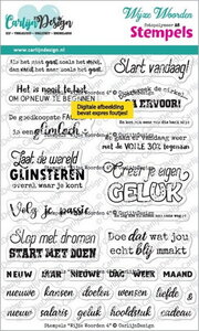 CarlijnDesign Clear stamp Wijze woorden 4&nbsp;CDST-0168