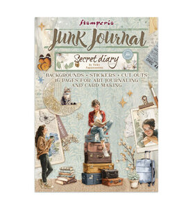Stamperia Junk Journal Stickers, cut-outs, backgrounds Secret Diary SBJK15