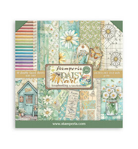 Stamperia Scrapbooking Small Pad Daisy Art SBBS138