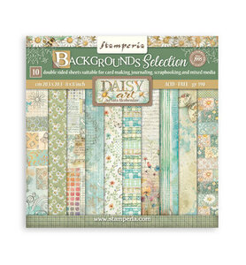 Stamperia Scrapbooking Small Pad Backgrounds Selection Daisy Art SBBS139