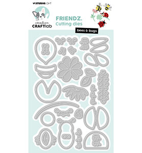 Studio Light Cutting Die Bees &amp; bugs Friendz nr.1009 CCL-FR-CD1009