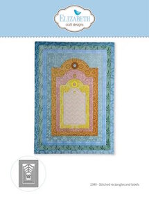 Elizabeth Craft Beautiful Blooms Die Stitched Rectangles and Labels by Paper Flowers (2349)