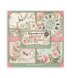 Stamperia Papierblok Klein Enkelzijdig &ndash; House of Roses SBBSXB11