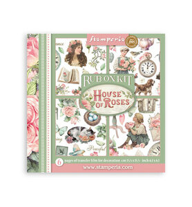 Stamperia Rub-On Kit &ndash; House of Roses DFLRBX13