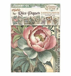 Stamperia Mini Rice Paper A6 &ndash; Gardens of Time DFSA6X05
