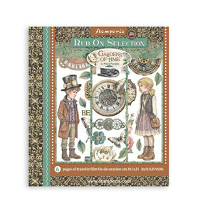Stamperia Rub-On Selectie &ndash; Gardens of Time DFLRBXG04