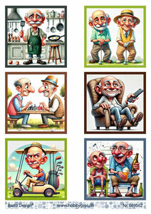 Barto Design knipvel Opa aan de hobby 069562