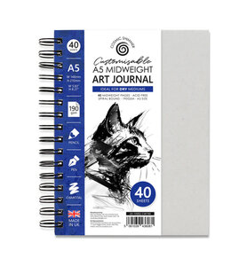 Cosmic Shimmer Aanpasbaar art journal - Midweight A5 190 gsm 20-10002-CW190