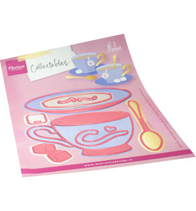Marianne Design Collectables &ndash; Cup &amp; Saucer by Marleen COL1586